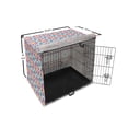 thumbnail image 6 of Ethnic Dog Crate Cover, Oriental Mosaic Floral Symbolic Eastern Style Geometric Boho Inspired, Easy to Use Pet Kennel Cover Small Dogs Puppies Kittens, 7 Sizes, Purple Pale Azure Blue, by Ambesonne, 6 of 6