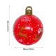 thumbnail image 3 of Bola navideña inflable de PVC de 24 pulgadas, bola grande decorada para exteriores, adornos navideños de Año Nuevo, bolas de decoración navideña, 3 of 5