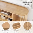 thumbnail image 4 of Brafab Boho 3-Tier TV Stand for up to 60-Inch TVs, Wooden Entertainment Console with Storage, 4 of 8