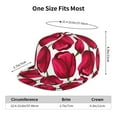 thumbnail image 6 of Fotbe Tulips Flowers Flat Bill Visor Cap Classic Snapback Hat Polyester Foam Trucker Hat Trucker Cap Adjustable Baseball Cap, 6 of 9