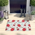 thumbnail image 2 of Pioneer Flower Floral Print Flannel Non Slip Door Rugs,Washable Door Mats Indoor,Decorative Door Mats,Dirt-Resistant and Absorbent Doormat for Entrance,Bedroom,Kitchen,Bathroom,23.5"x16", 2 of 5