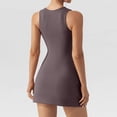 thumbnail image 5 of Women’s Square Neck A-Line Mini Dress Sleeveless Fit and Flare Casual Summer Skater Dress, 5 of 9