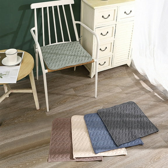 Thick Soft Chair Seat Cushion – Non-Slip Student & Office Pad, Winter Warm, All-Season Polyester, 15.75x15.75 in, for Chairs, Stools & Benches