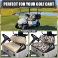 thumbnail image 4 of Pzuqiu Cow Print Golf Cart Accessories Seat Covers Brown Lightweight Golf Blanket Breathable Stretchable Protective Cushion Fits for EZGO Club Car and More 2 Person Seats Golf Carts, 4 of 7