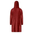 thumbnail image 5 of Women'S Cardigan Sweaters Knitted Lightweight Red Long Cardigan Comfort Colors Fall Outfits Women'S Tops Casual, 5 of 5