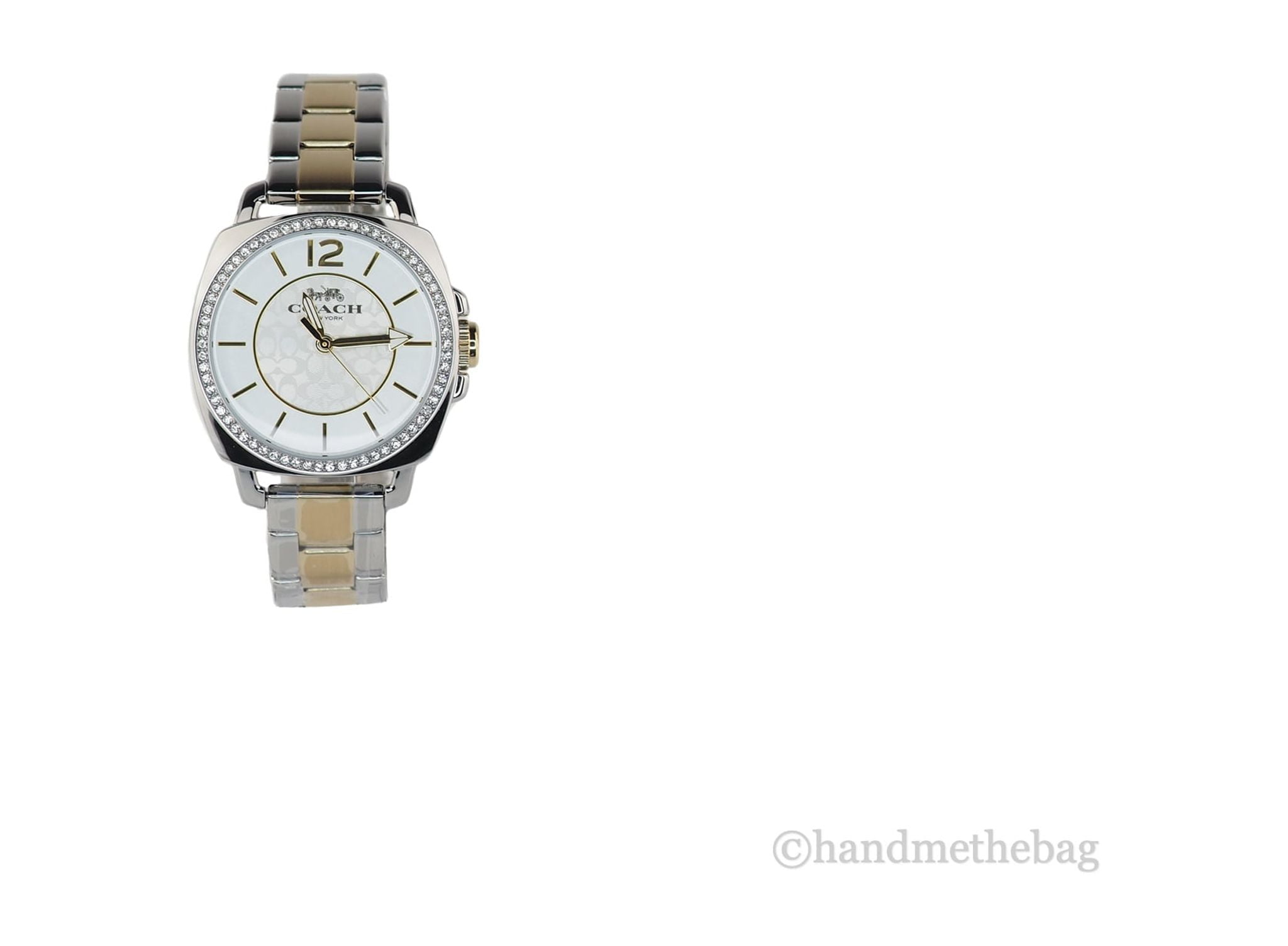 Coach Boyfriend Crystal Women\'s Watch 34mm Two-tone Stainless Steel Iink Coach Ladies main image 3