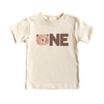 thumbnail image 4 of Olive Loves Apple First Birthday Shirt for Boys 1st Birthday Bear Themed Tee for Kids Natural Shirt 12 Months, 4 of 4