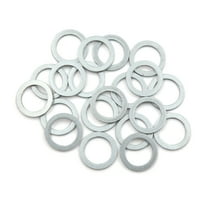 Unique Bargains 20pcs Engine Oil Crush Washers Drain Plug Gaskets Aluminum Alloy for Car 16mm ID. 22mm OD.
