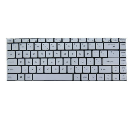 White Laptop Backlit Keyboard For MSI Bravo 15 A4D A4DCR A4DDR English US Without Frame New