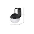thumbnail image 5 of Nuvo Lighting Atmosphere 10W LED Large Wall Lantern Matte Black with Clear Seeded Glass, 5 of 7
