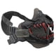 thumbnail image 2 of Máscara de media cara Máscara protectora transpirable Accesorios de cosplay de Halloween (gris negro), 2 of 6