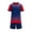 Red, variant on Kids' Sports Training Set Short Sleeve Football Top with Shorts Team Uniform Athletic Outfit