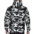 thumbnail image 5 of Hoodies for Men - Black Grey White Camouflage Long Sleeve Comfrt Men'S Fashion Hoodies & Sweatshirts, Sweatshirts for Men Hoodies Pullover Clothing Clothes with Pouch, 5 of 7