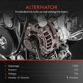 thumbnail image 2 of A-Premium Alternator Compatible with Nissan Maxima 2004 2005 2006 2007 2008 V6 3.5L, 12V 120Amp Clockwise 6-Groove Pulley, Replace# 23100-7Y020, 400-40032, TG12C014, 2 of 8