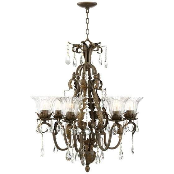 Regency Hill Iron Leaf 29 Wide Roman Bronze 6 Light Chandelier Regency Hill Iron Leaf 29 Wide Roman Bronze 6 Light Chandelier Com