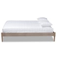 thumbnail image 2 of Baxton Studio Colette Mid-Century Wood Platform Full Bed in Weathered Gray, 2 of 9