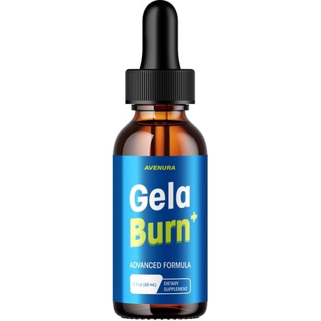 Gela Burn Liquid Drops – GelaBurn Natural Blend Advanced Formula for Active Lifestyle, 1 Pack, 1 Month Supply