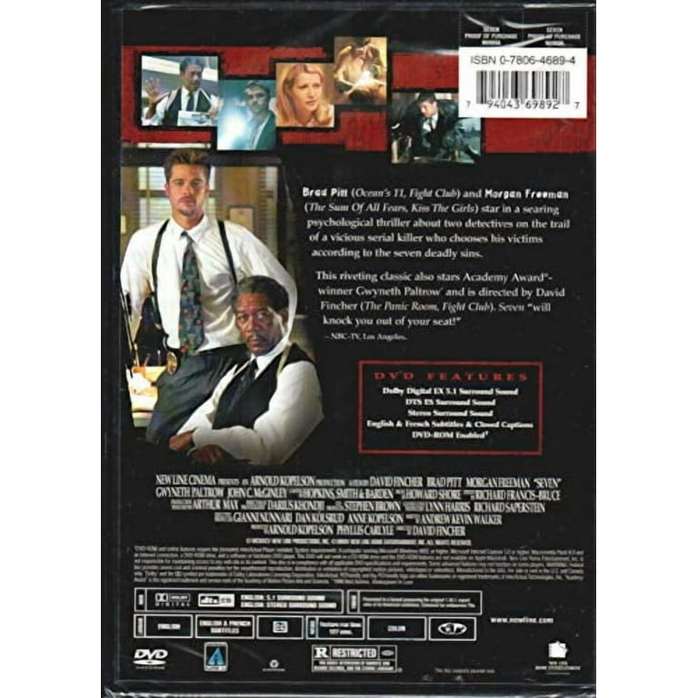 Seven [DVD], Feature,Thriller,Drama, Action, Suspense, Crime