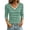 Green, variant on ShomPort Women's Tee Shirts Striped Casual Layer Tops 3/4 Sleeve Fitted Dressy V Neck Going Out Tops Summer Fall