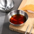thumbnail image 2 of BRIGHTFUFU BESTONZON 8 Piezas Platos de Salsa de Acero Inoxidable Cuencos para Inmersión de Alimentos Plato de Condimento Redondo Platos para Aperitivos, 2 of 7