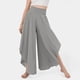 thumbnail image 1 of ICHUANYI Clearance Women High Waisted Yoga Pants Hippie Pilates Trousers Boho Beach Irregular Elastic Waist Pants(Gray, S) ICHUANYI WER2023080907898, 1 of 7