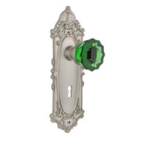 Nostalgic Warehouse Viccre_Prv_234_Kh Victorian Rose Privacy Door Knob Set - Nickel