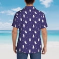 thumbnail image 3 of Lsque Astronaut Rabbit pattern Hawaiian Shirt for Men, Unisex Summer Beach Casual Short Sleeve Button Down Shirts-Small, 3 of 9