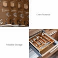 thumbnail image 6 of Placemats 1 Pack, Coffee Theme Woven Placemat, Linen Place Mats for Kitchen/Dining Tables, Funny Brown Vintage Beans Latte Tea Cup Washable Table Mats for Party, 6 of 8
