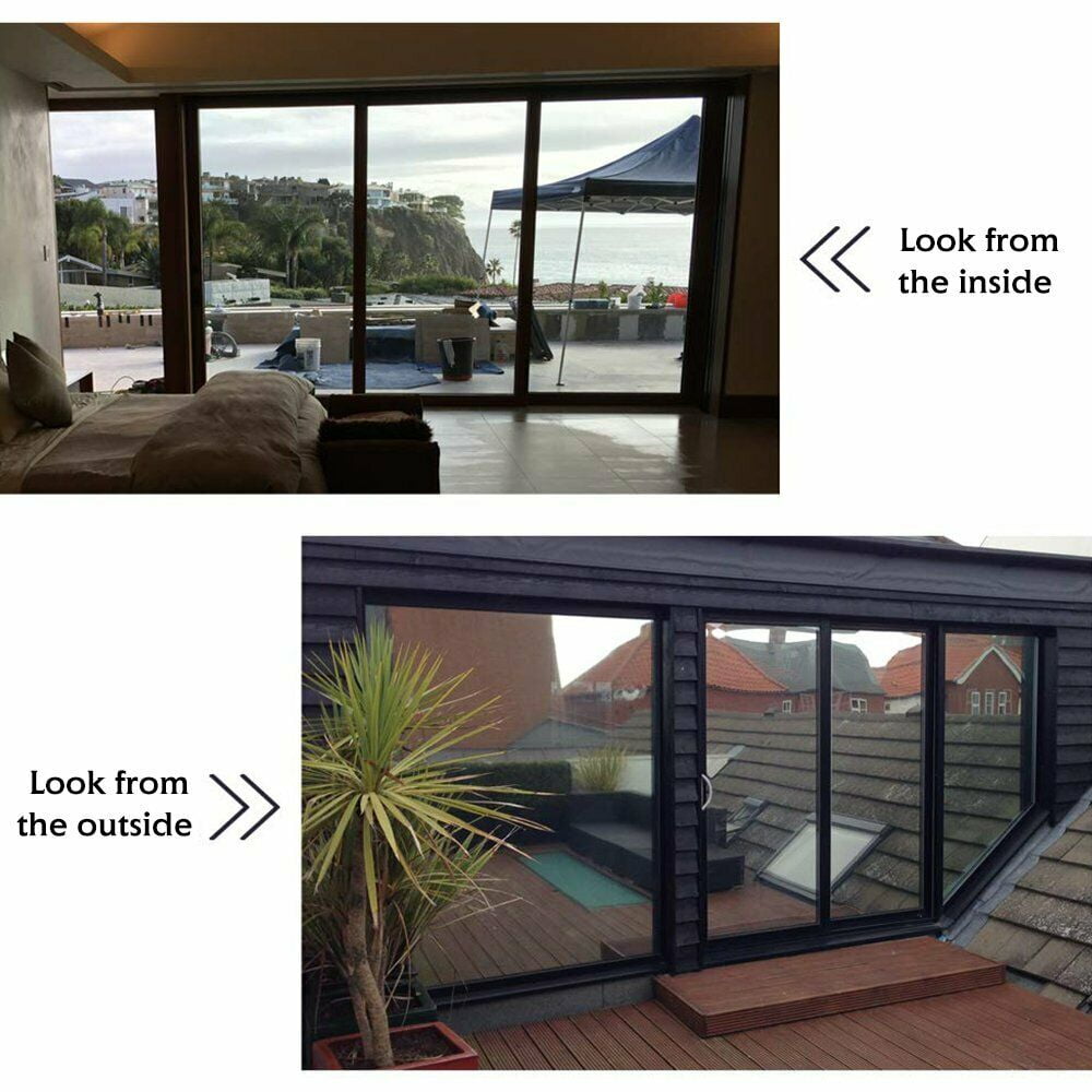 Window Film One Way Mirror Tint HOME TINTING Privacy Solar Reject Glare UV Block 19" W