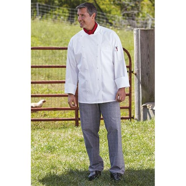 Uncommon Threads 4003-3102 Pantalon de Chef Ample Teint en Fil à Carreaux Glen - Petit