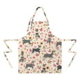 thumbnail image 2 of Schnauzer Dog and Pioneer Flower Apron-Garden Aprons for Women with Pockets-Cotton Linen Waterproof Kitchen Cooking Gardening Aprons Adjustable for Kitchen,Cooking,BBQ and Salon 33x27 Inch, 2 of 7