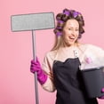 thumbnail image 4 of WRISTBIQUE 4pcs Grey Mop and Bucket Set Fiber Cloth for Versatile Household Cleaning, 4 of 6
