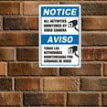 thumbnail image 3 of BTFSigns Spanish 5 Pack 12" x 16" Warning Sign All Activities Monitored By Video Camera Notice Signs, 3 of 7