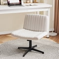 thumbnail image 2 of Costway Chaise Croisée Sans Roues avec Siège Grand Rembourré Doux Hauteur Réglable Moderne Beige, 2 of 10