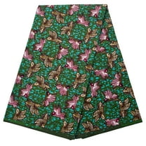 BintaRealWax African Fabric 6 Yard Printed Wax Cloth Vintage Pattern African Ankara Fabric for Party Dress