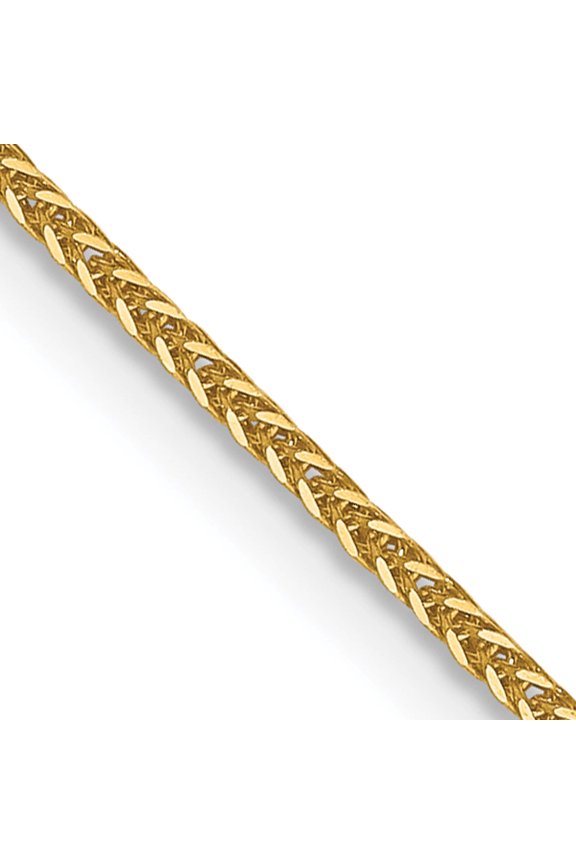 14K Yellow Gold Jbsp's .8mm D/C Quadra Wheat Chain (20 X 0.8) Made In Turkey 3077-20