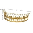 thumbnail image 2 of Creative Co-Op Decorative Metal Curtain or Canopy Crown, Gold Finish, 2 of 8