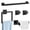 Black 5 Piece-24 Inch, variant on 16 Inch Black 10 Piece Stainless Steel Bathroom Accessories Set