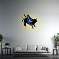 thumbnail image 3 of Bullfighting 2 12 Inch Vinyl Record Wall Clock - Silent, Creative, and Unique Clock for Living Room, Entryway, or Bedroom Decor - Perfect Gift Idea(12 inchs B with LED), 3 of 6