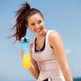 thumbnail image 1 of Botella de agua motivacional de 1000ml con asa, taza con gradiente esmerilado, taza de agua a escala de tiempo de gran capacidad para Fitness y Yoga, 1 of 9