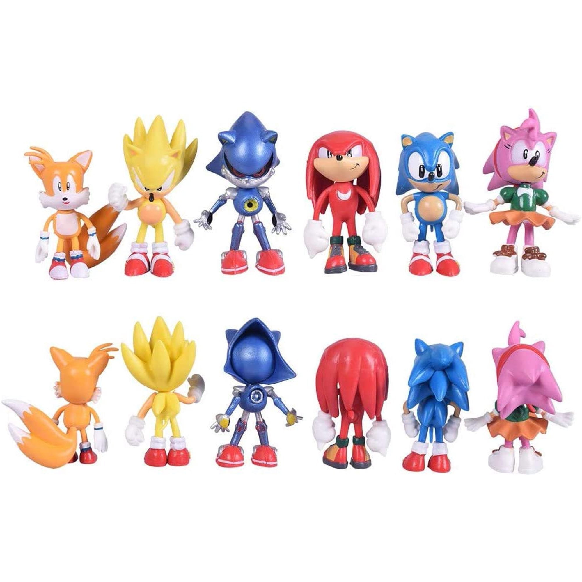 8pcs Collectible Super Series Sonic The Hedgehog Minifigure Fits Kinder gifts 