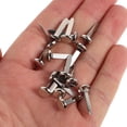 thumbnail image 3 of UPOUART 200Pcs Durable Metal Brad Fasteners Silver for DIY and Craft Decoration, 3 of 7