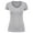 HEATHER GREY, variant on Women's Slim FIt Basic V Neck Fitted Short Sleeve T-Shirt