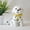 black and white, variant on Dog Toys for Kids Plush Puppy Toy with Sitting,Barking, Tail Wagging & Recording, Touch & Voice Control Walking Puppy Simulation Pet Dog Toy Barking Dog Furry Pet ToyToys for Kids