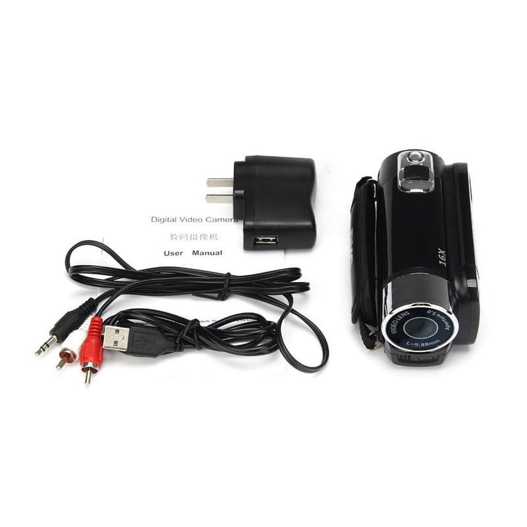 HON® Full HD 270 ° Rotation 1080P 16X Caméscope numérique haute définition Caméra DV vidéo (noir HON® Full HD 270 ° Rotation 1080P 16X Caméscope numérique haute définition Caméra DV vidéo (noir