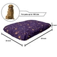 thumbnail image 2 of Space Pet Bed, UFOs Planets Stars Illustrations in Cartoon Style Spaceship Science, Chew Resistant Pad for Dogs and Cats Cushion with Removable Cover, 24" x 39", Dark Purple Multicolor, by Ambesonne, 2 of 4