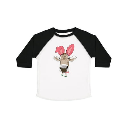 

Inktastic Funny Easter Cow in Pink Ears Gift Toddler Boy or Toddler Girl T-Shirt
