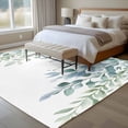 thumbnail image 4 of 8'x10' Area Rugs, Eucalyptus Leaves Indoor Outdoor Area Rug for Living Room Bedroom, Teal Botanical Weeping Summer Washable Bathroom Rugs Kitchen Floor Carpet Mats Home Decor Aesthetic, 4 of 8