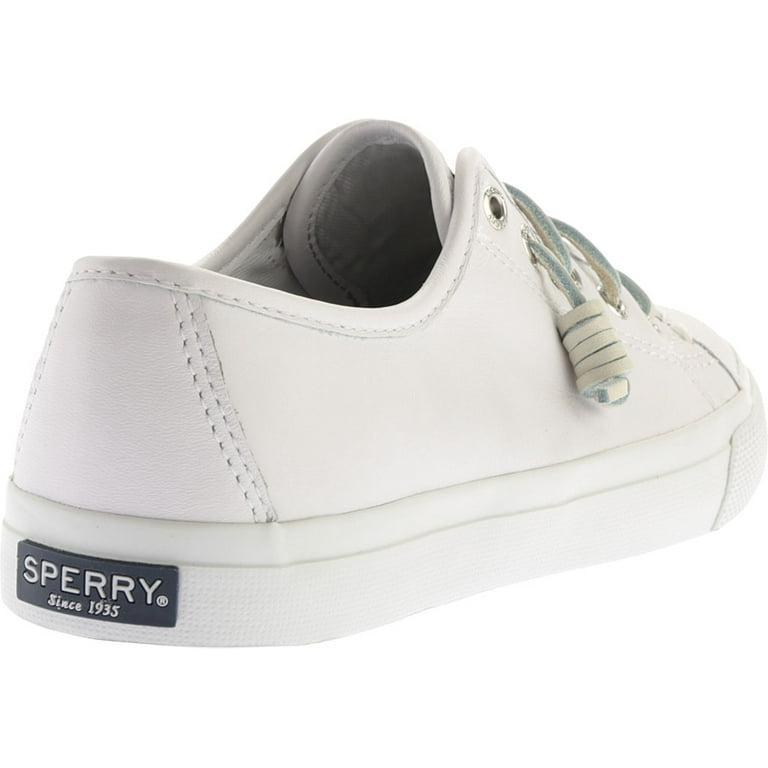 Women s Sperry Top Sider Seacoast Leather White Leather 6.5 M Walmart