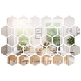 thumbnail image 4 of 32Pcs Acrylic Mirror Wall Stickers Hexagon Shape Reflective Smooth Home Party Decorations Decals Waterproof Stereo Wallpaper Classroom Door Party, 4 of 7